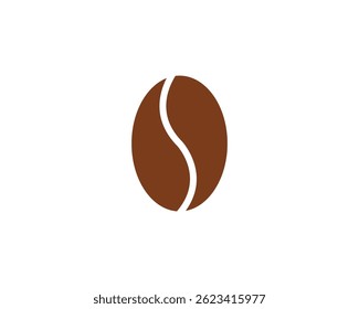 Koffieboon icoon. Koffiebonen geïsoleerd op witte achtergrond