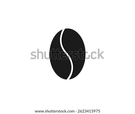 Coffee bean icon. Coffe beans isolated on white background