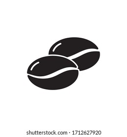 Coffee bean icon design isolated on white background