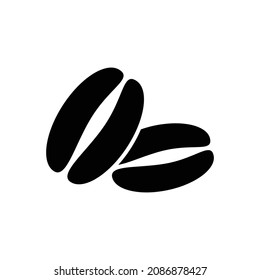 Diseño de iconos de judías de café aislado en fondo blanco