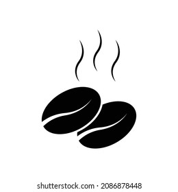 Coffee bean icon design isolated on white background