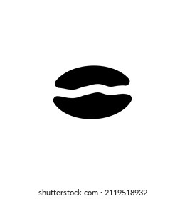 Coffee bean icon design template vector isolated
