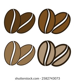 coffee bean icon design vector templates