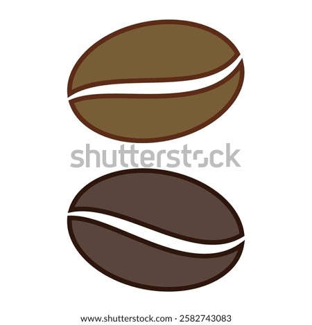 coffee bean icon design vector templates