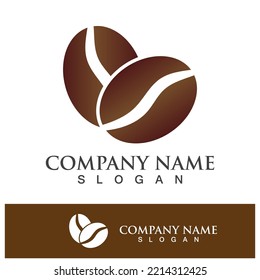 diseño de imágenes del logotipo de la bebida del icono de la judía de café
