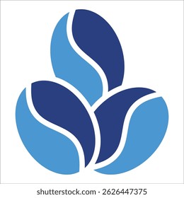 Elemento del icono del grano de café para el diseño