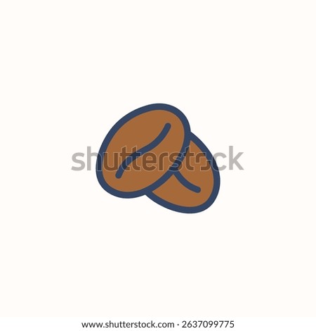 Coffee Bean Icon – Flat Caffeine