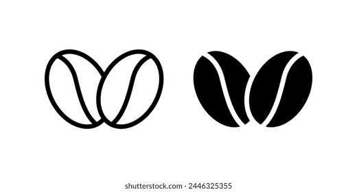 Coffee bean icon. flat illustration of vector icon for web