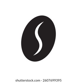 Coffee bean icon in flat style. Beans vector illustration on white isolated background. Beans business concept.