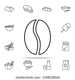 coffee bean icon. Food icons universal set for web and mobile