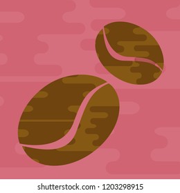coffee bean icon Geometric Liquid Shape