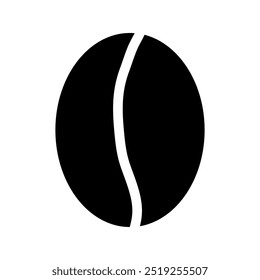 Coffee bean icon illustrated on background