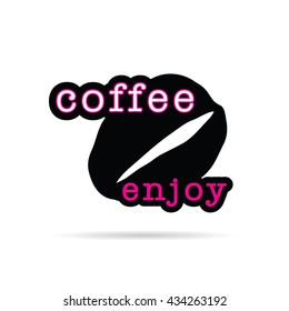 coffee bean icon illustration