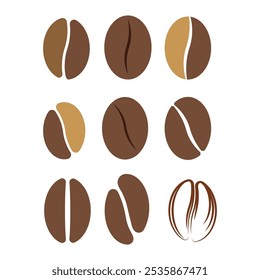 Elemento de ilustración de icono de grano de café