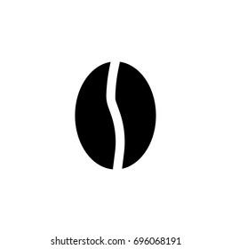 Coffee bean icon illustration isolated vector sign symbol
