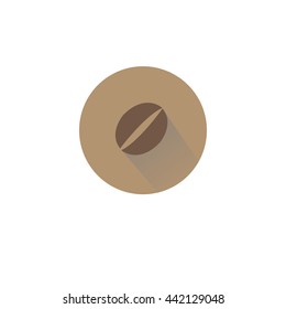 Coffee bean icon illustration - stock vector