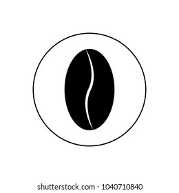 Coffee bean icon, logo