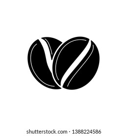 Coffee Bean Icon Logo Vector Illustration - Vector