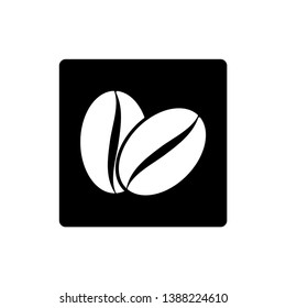 Coffee Bean Icon Logo Vector Illustration - Vector