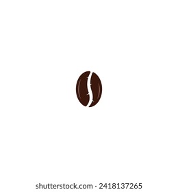 Coffee bean icon, coffee bean logo vector graphics