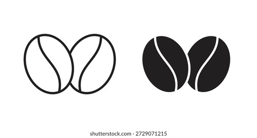 Ícone do bean. Ícones simples monocromáticos para modelos, web design