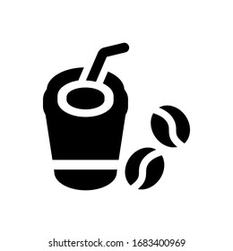 Icono de café con fondo blanco
