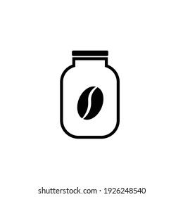 Coffee bean icon on a white background