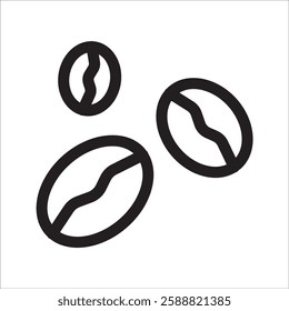 coffee bean icon on a white background