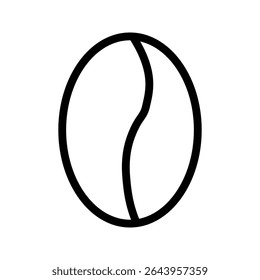 coffee bean icon on white background