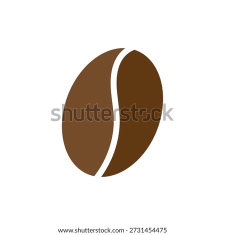 Coffee bean icon set. Coffe beans isolated on white background