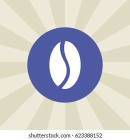 coffee bean icon. sign design. background