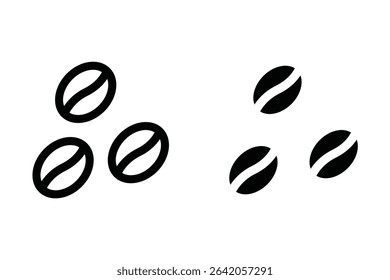 Coffee bean icon. sign for mobile concept and web design. vector illustration