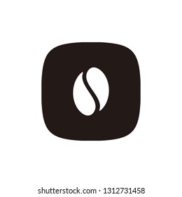 Coffee bean icon sign symbol
