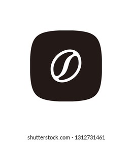 Coffee bean icon sign symbol