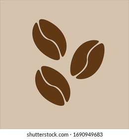 Coffee bean icon, coffee bean symbol vector