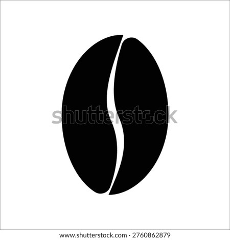 coffee bean icon, taken from selected coffee beans, for the best coffee drinks