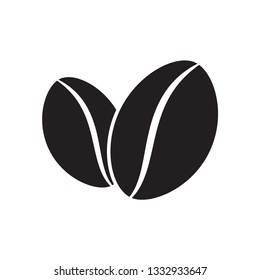 coffee bean icon in trendy flat design 