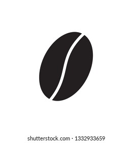 coffee bean icon in trendy flat design 
