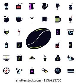 coffee bean icon. Universal set of web for website design and development, app development