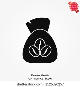 coffee bean icon vector