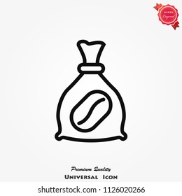 coffee bean icon vector