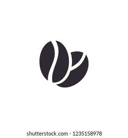 Coffee Bean Icon Vector