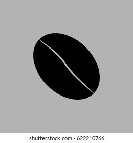 Coffee bean icon, vector