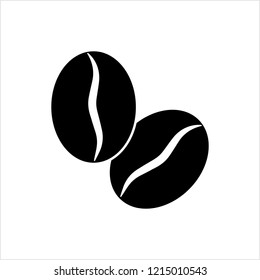 Coffee Bean Icon Vector Art Illustration