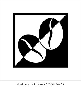 Coffee Bean Icon Vector Art Illustration