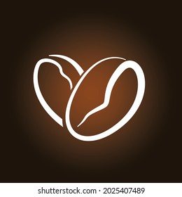 Coffee  bean icon vector for brand