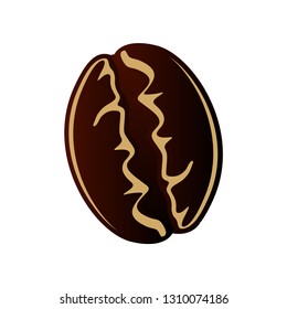 coffee bean icon vector. coffe design element can use for logo design