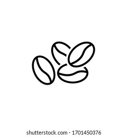 Coffee Bean Icon Vector Design 
