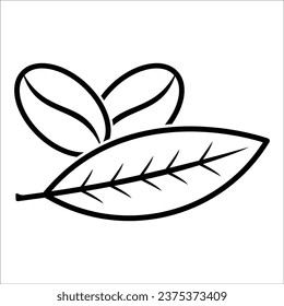 coffee bean icon vector design template