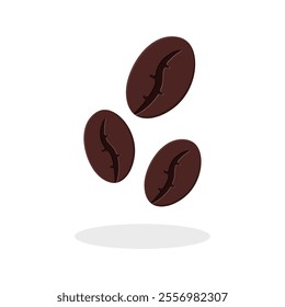 Coffee Bean Icon Vector Design.